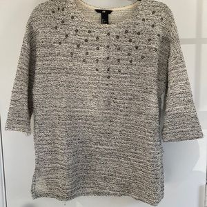 H&M studded sweater in small
